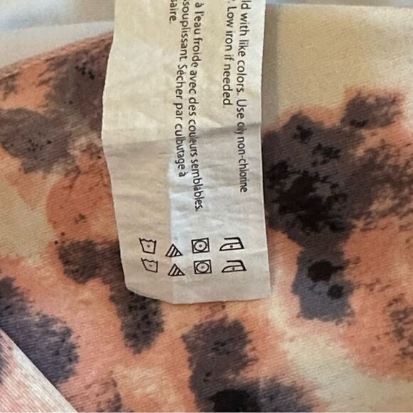 Carson Side Pocket Mid Calf Capri Size Sm HERON CHEETAH TIE DYE - Picture 12 of 14